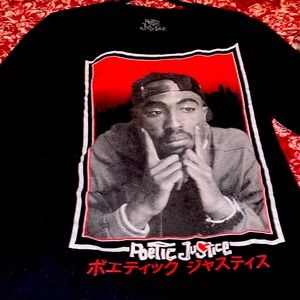 Men’s Poetic Justice Tupac long sleeve T shirt